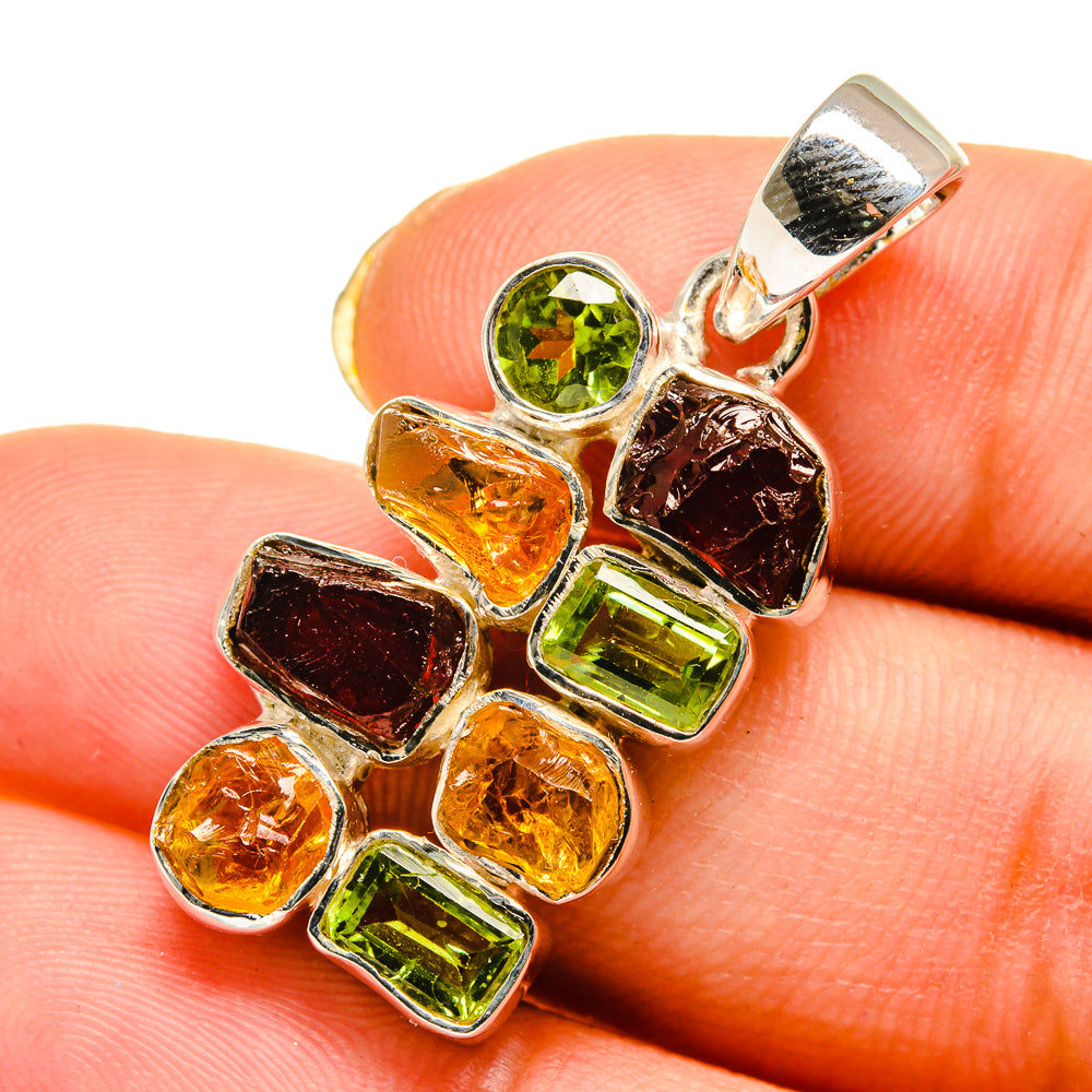 Garnet Pendants handcrafted by Ana Silver Co - PD11851