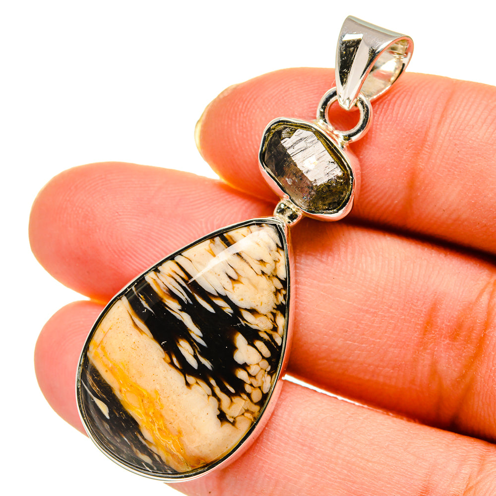 Peanut Wood Jasper Pendants handcrafted by Ana Silver Co - PD11853