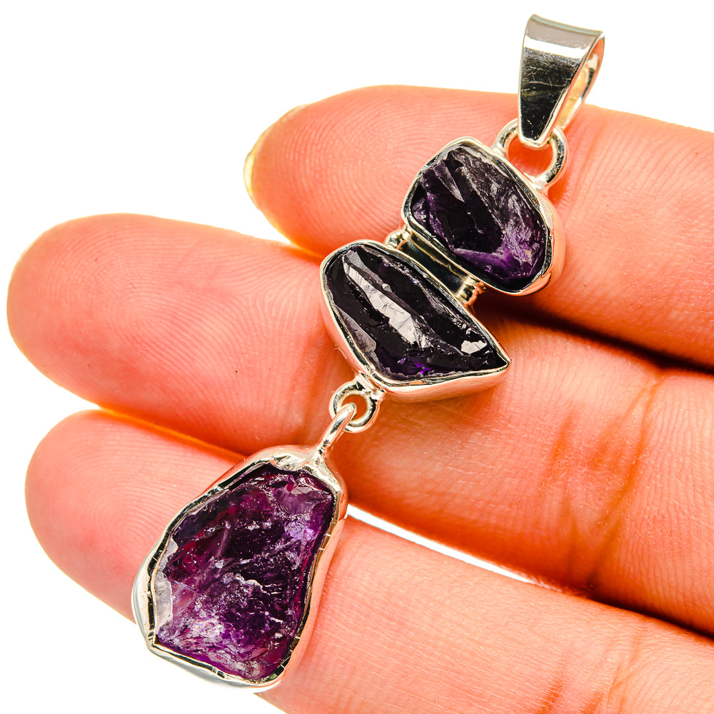 Amethyst Pendants handcrafted by Ana Silver Co - PD11855