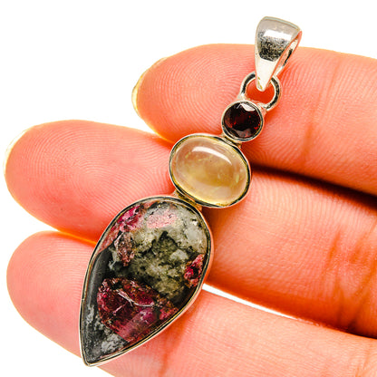 Russian Eudialyte Pendants handcrafted by Ana Silver Co - PD11856
