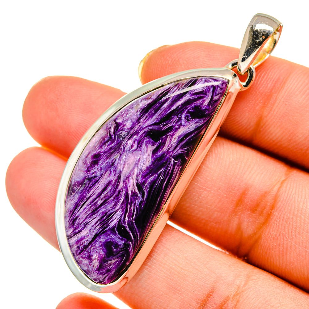 Charoite Pendants handcrafted by Ana Silver Co - PD11859