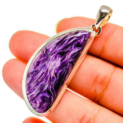 Charoite Pendants handcrafted by Ana Silver Co - PD11859