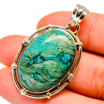 Chrysocolla Pendants handcrafted by Ana Silver Co - PD11864