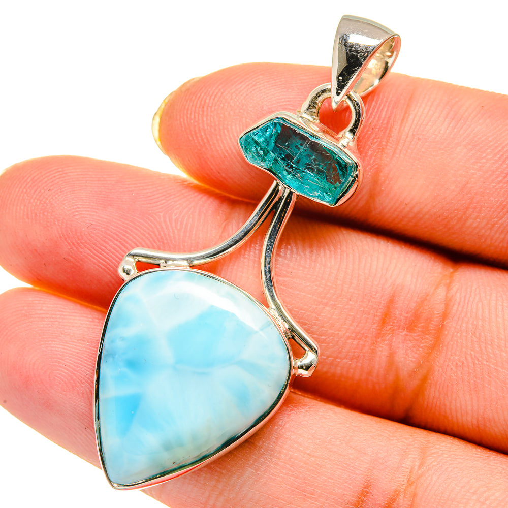 Larimar Pendants handcrafted by Ana Silver Co - PD11865