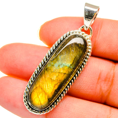 Labradorite Pendants handcrafted by Ana Silver Co - PD11869