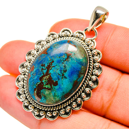 Chrysocolla Pendants handcrafted by Ana Silver Co - PD11871