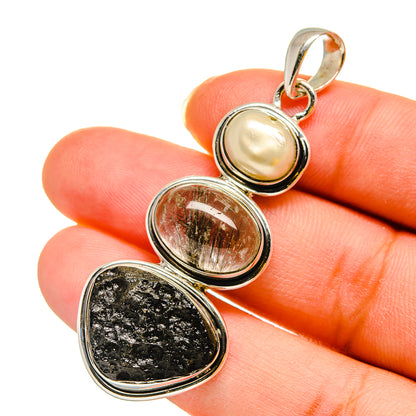 Tektite Pendants handcrafted by Ana Silver Co - PD11882