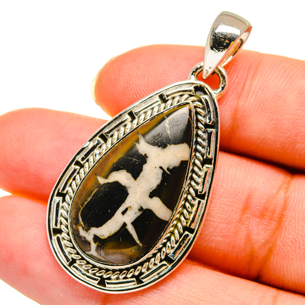 Septarian Geode Pendants handcrafted by Ana Silver Co - PD11885