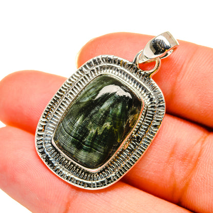 Seraphinite Pendants handcrafted by Ana Silver Co - PD11886