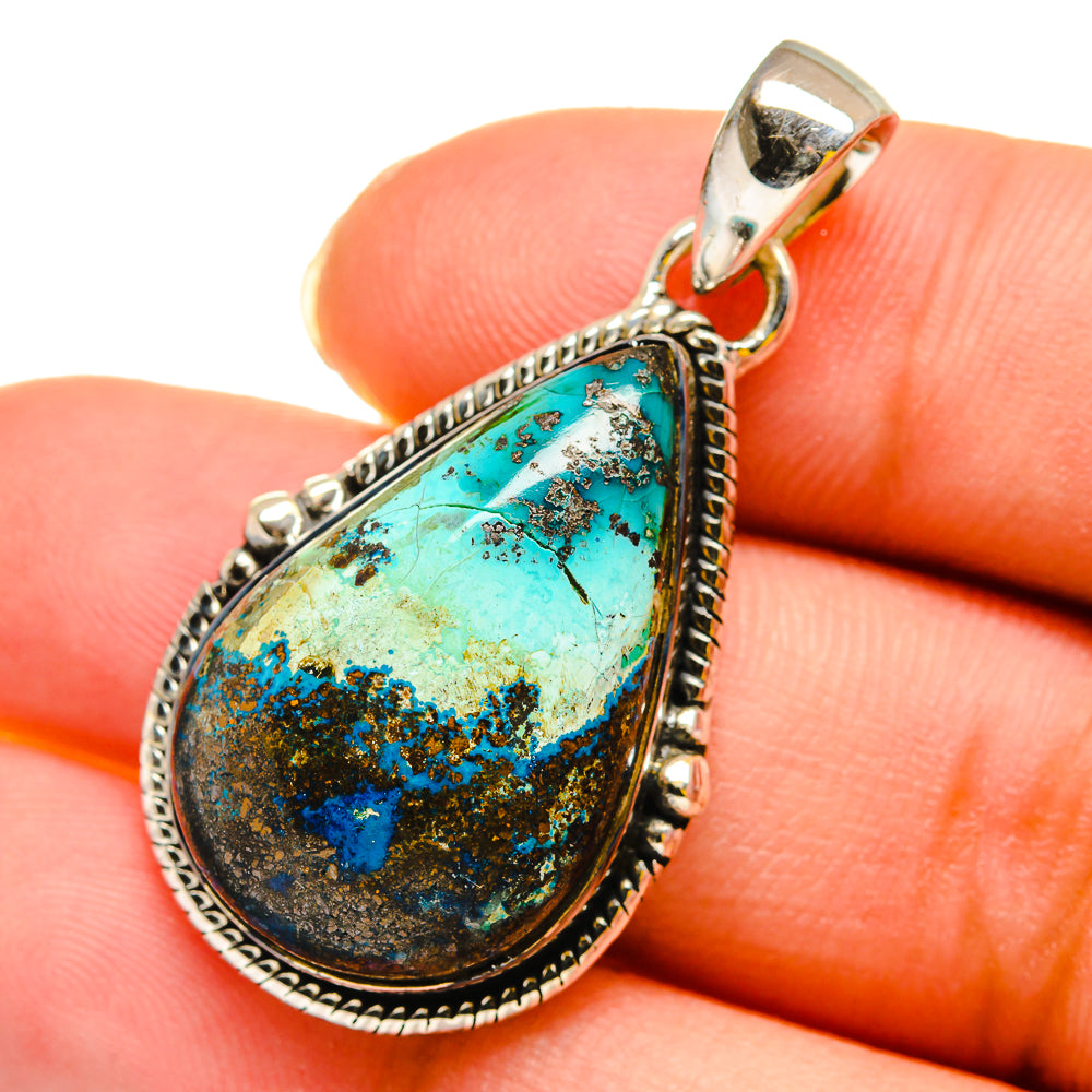 Shattuckite Pendants handcrafted by Ana Silver Co - PD11889