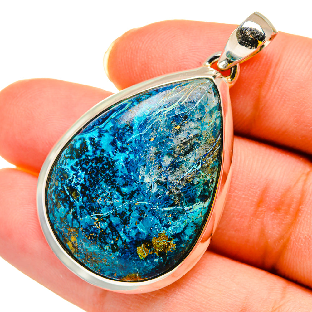 Chrysocolla Pendants handcrafted by Ana Silver Co - PD11892