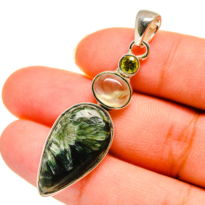 Seraphinite Pendants handcrafted by Ana Silver Co - PD11893