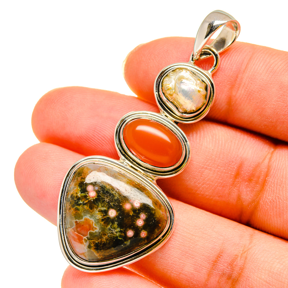 Ocean Jasper Pendants handcrafted by Ana Silver Co - PD11900