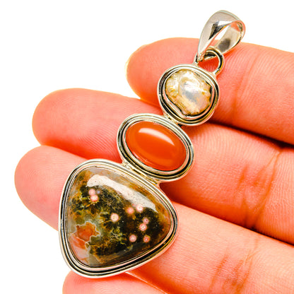 Ocean Jasper Pendants handcrafted by Ana Silver Co - PD11900