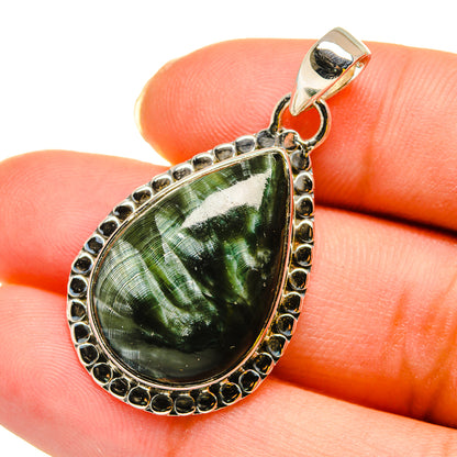 Seraphinite Pendants handcrafted by Ana Silver Co - PD11906