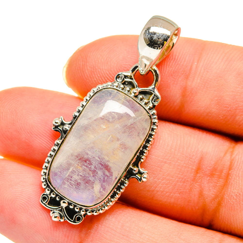 Rainbow Moonstone Pendants handcrafted by Ana Silver Co - PD11911