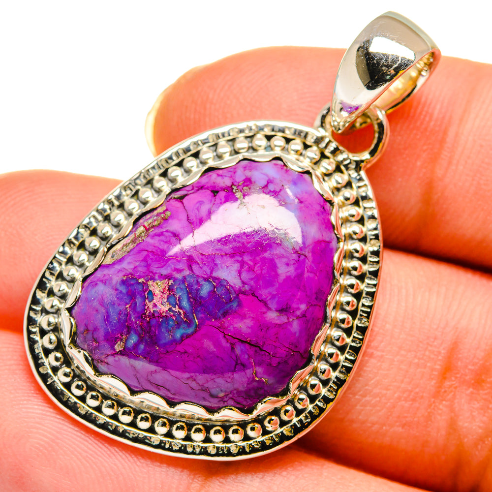 Purple Copper Composite Turquoise Pendants handcrafted by Ana Silver Co - PD11913