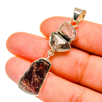 Garnet Pendants handcrafted by Ana Silver Co - PD11918