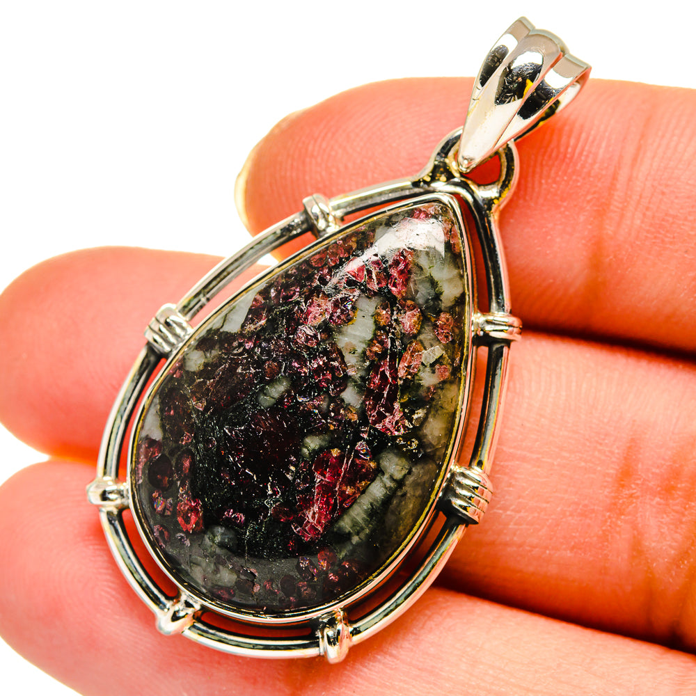 Russian Eudialyte Pendants handcrafted by Ana Silver Co - PD11924