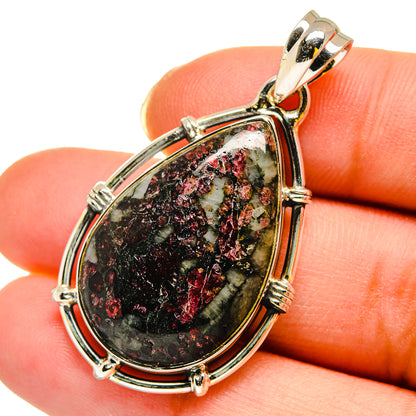 Russian Eudialyte Pendants handcrafted by Ana Silver Co - PD11924