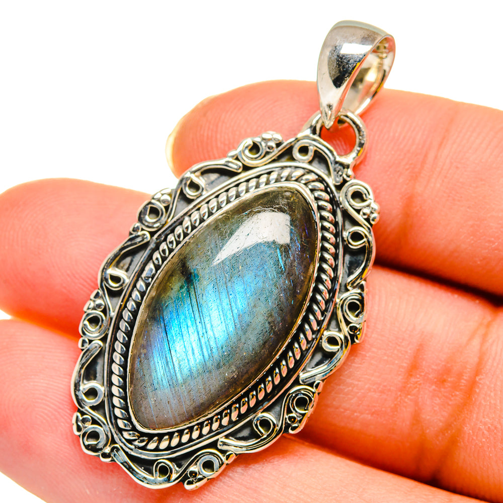 Labradorite Pendants handcrafted by Ana Silver Co - PD11932