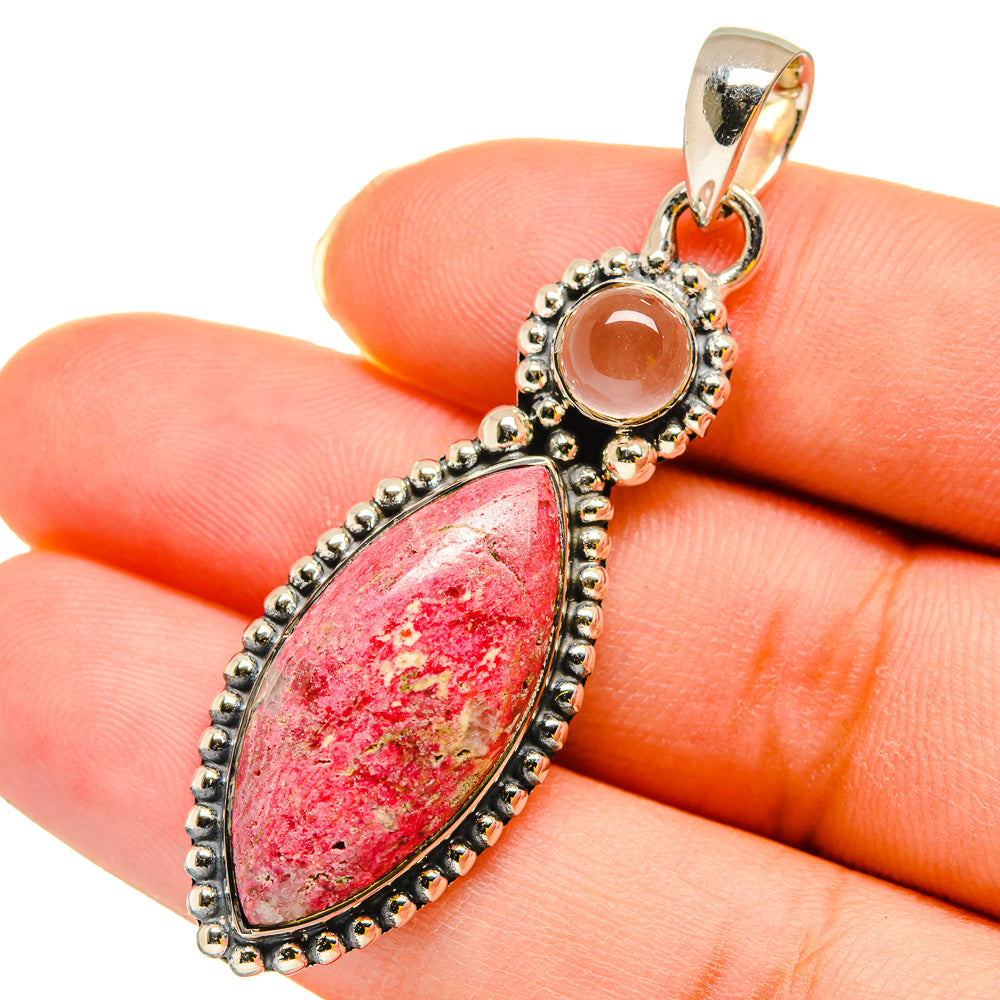 Thulite Pendants handcrafted by Ana Silver Co - PD11935