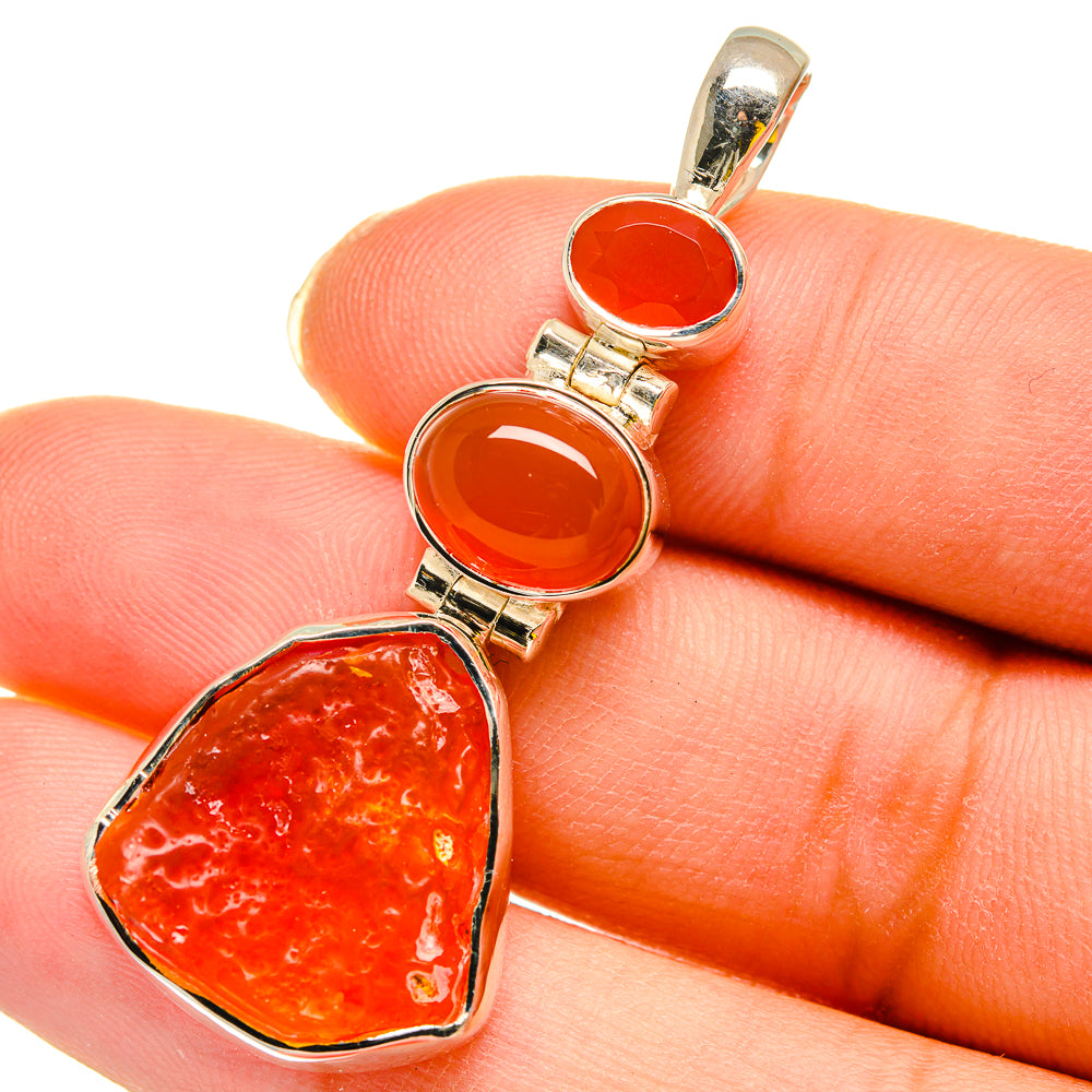Carnelian Pendants handcrafted by Ana Silver Co - PD11942