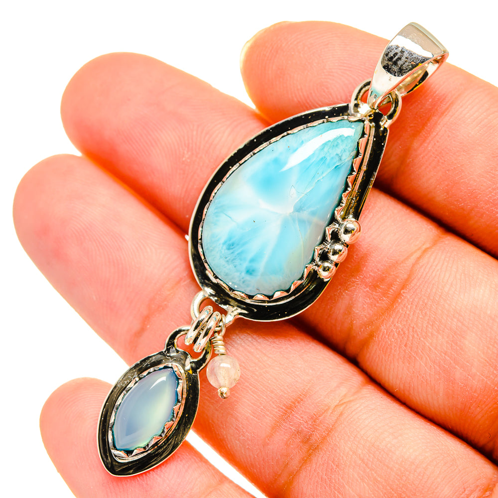 Larimar Pendants handcrafted by Ana Silver Co - PD11943