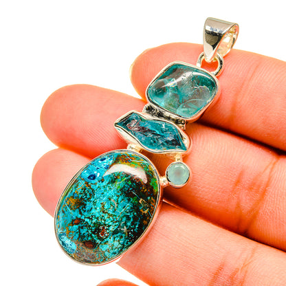 Shattuckite Pendants handcrafted by Ana Silver Co - PD11948