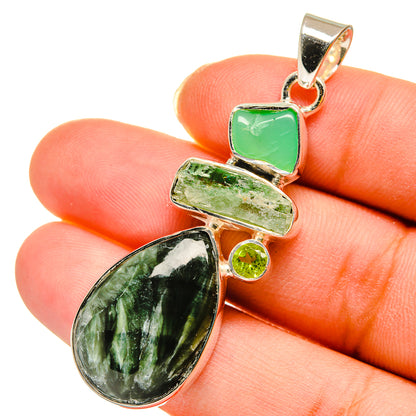Seraphinite Pendants handcrafted by Ana Silver Co - PD11955