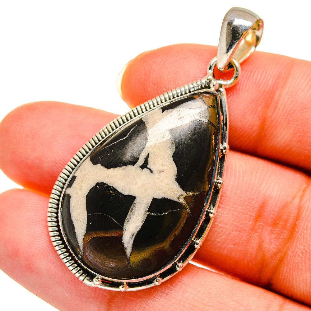 Septarian Geode Pendants handcrafted by Ana Silver Co - PD11965