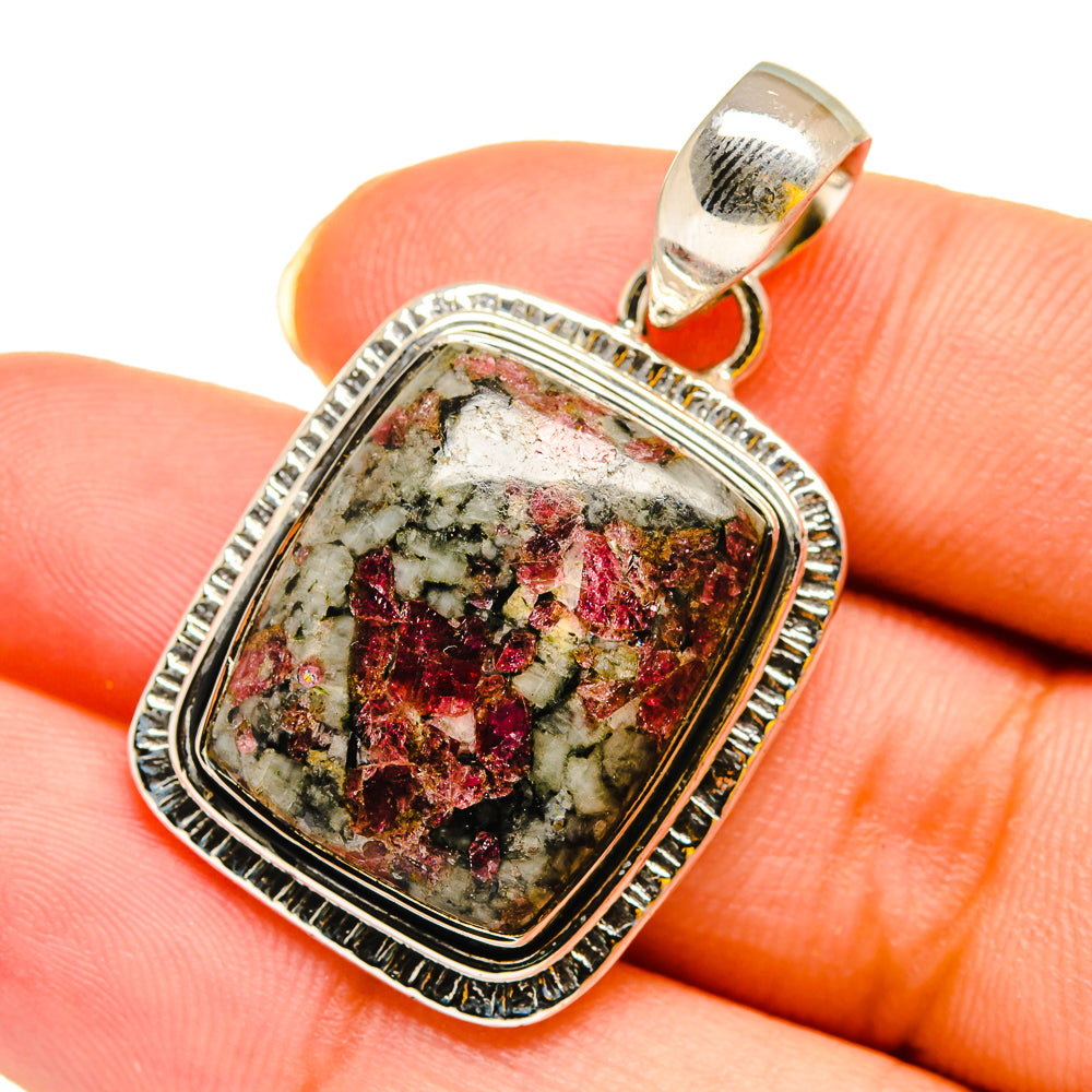Russian Eudialyte Pendants handcrafted by Ana Silver Co - PD11966