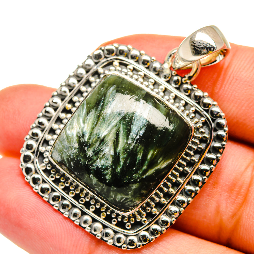 Seraphinite Pendants handcrafted by Ana Silver Co - PD11967