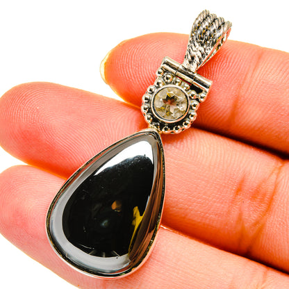 Hematite Pendants handcrafted by Ana Silver Co - PD11970