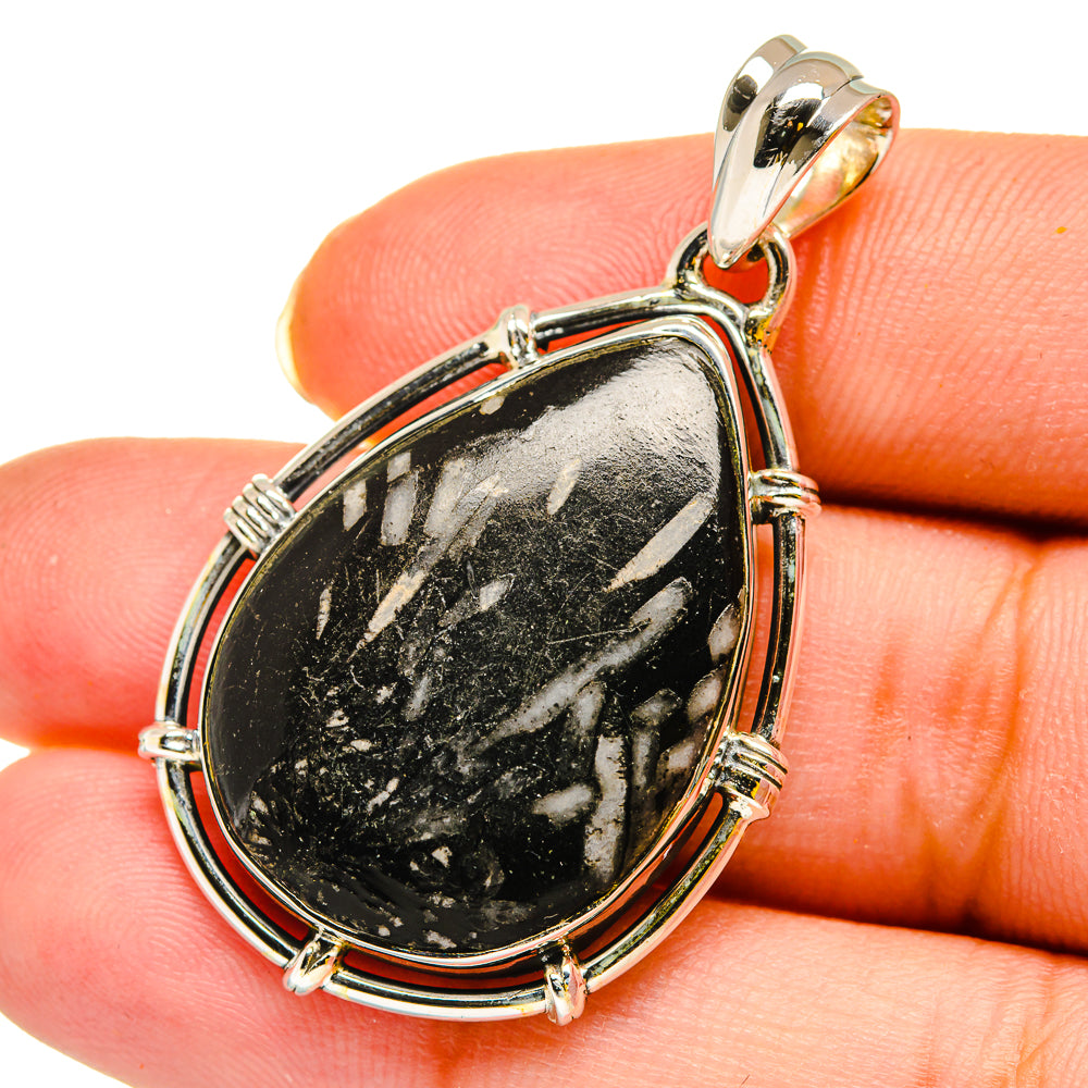 Chrysanthemum Stone Pendants handcrafted by Ana Silver Co - PD11975