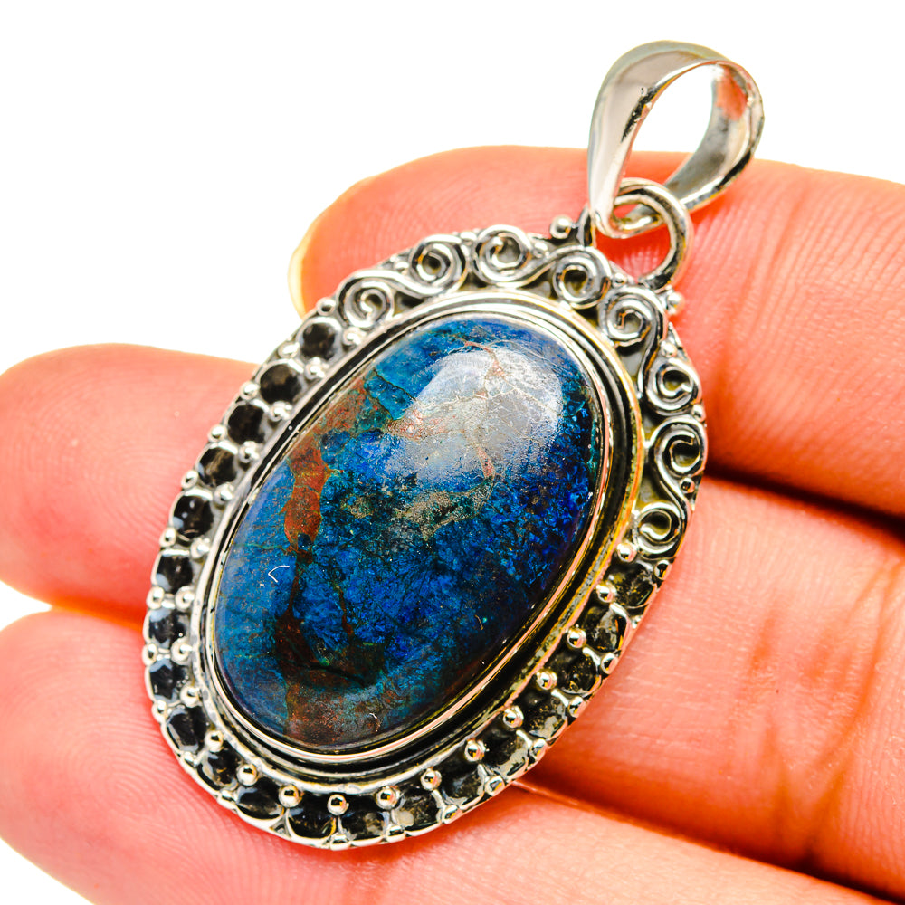 Shattuckite Pendants handcrafted by Ana Silver Co - PD11976