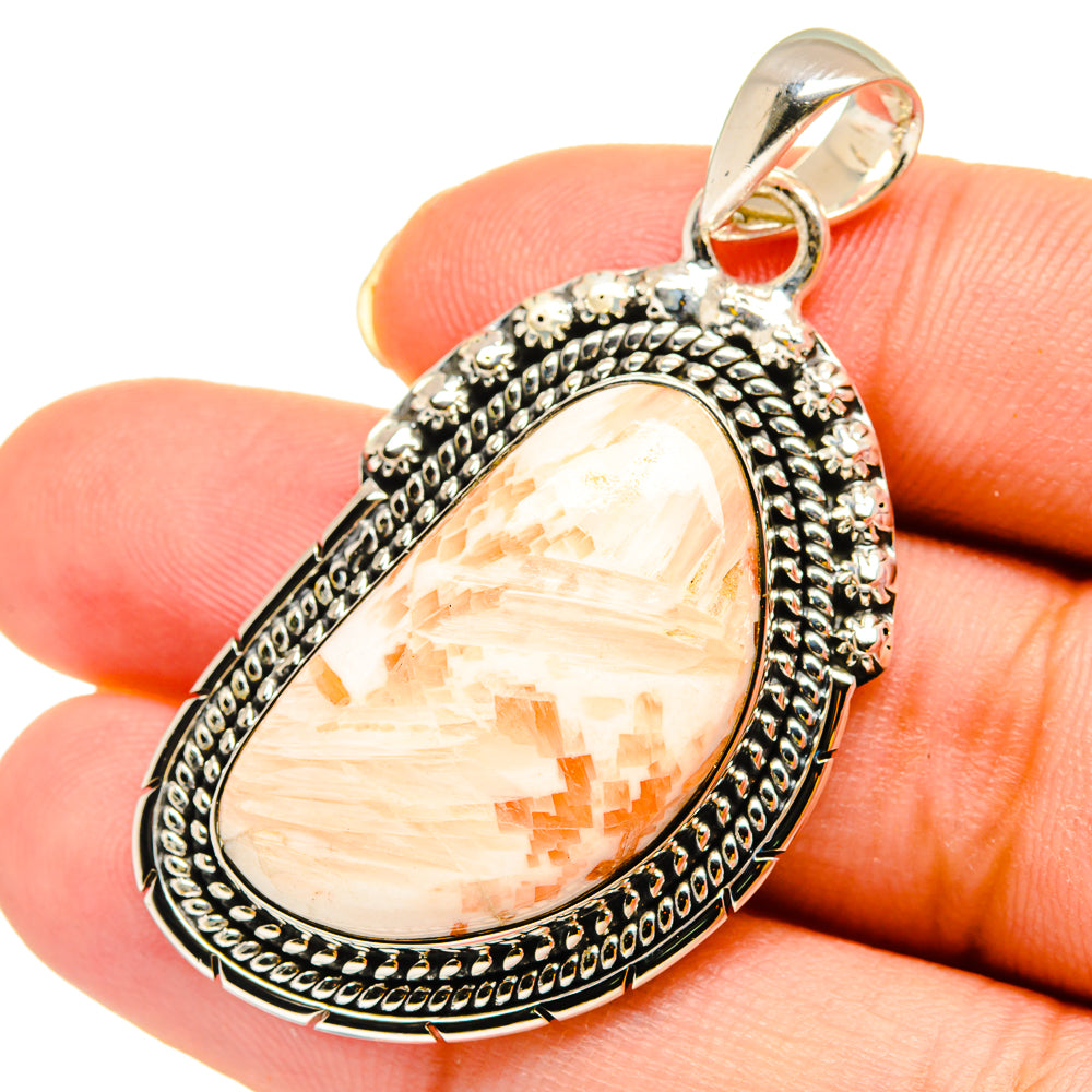 Scolecite Pendants handcrafted by Ana Silver Co - PD11983