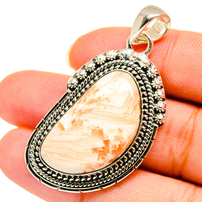Scolecite Pendants handcrafted by Ana Silver Co - PD11983