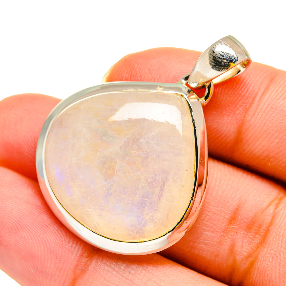 Rainbow Moonstone Pendants handcrafted by Ana Silver Co - PD11986