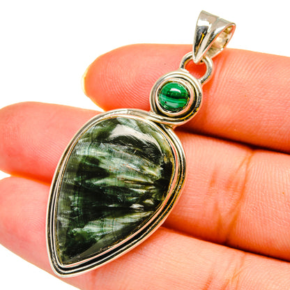 Seraphinite Pendants handcrafted by Ana Silver Co - PD11989