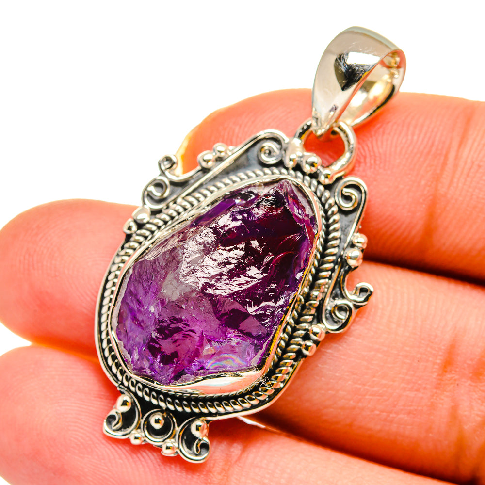 Amethyst Pendants handcrafted by Ana Silver Co - PD11992