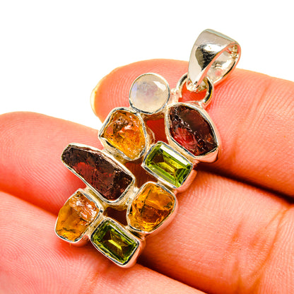 Garnet Pendants handcrafted by Ana Silver Co - PD11993