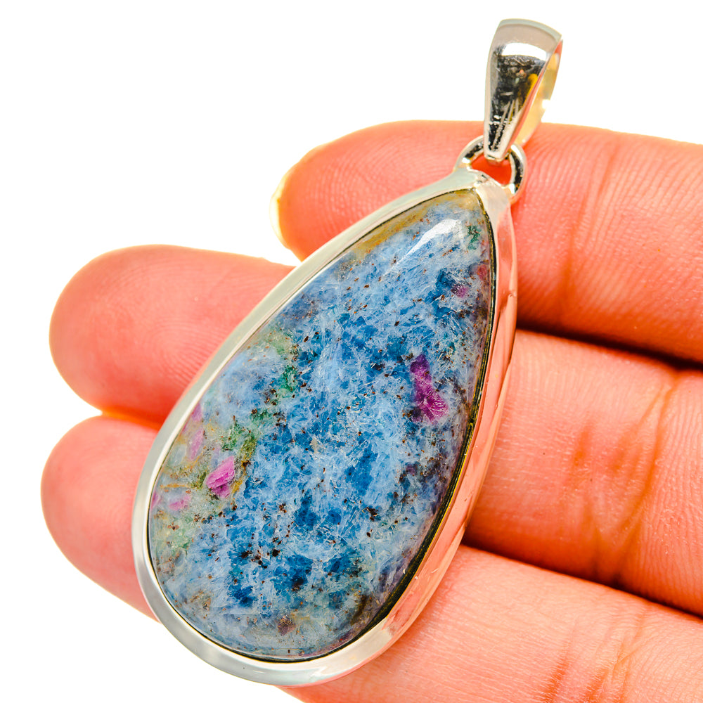 Ruby Fuchsite Pendants handcrafted by Ana Silver Co - PD11994