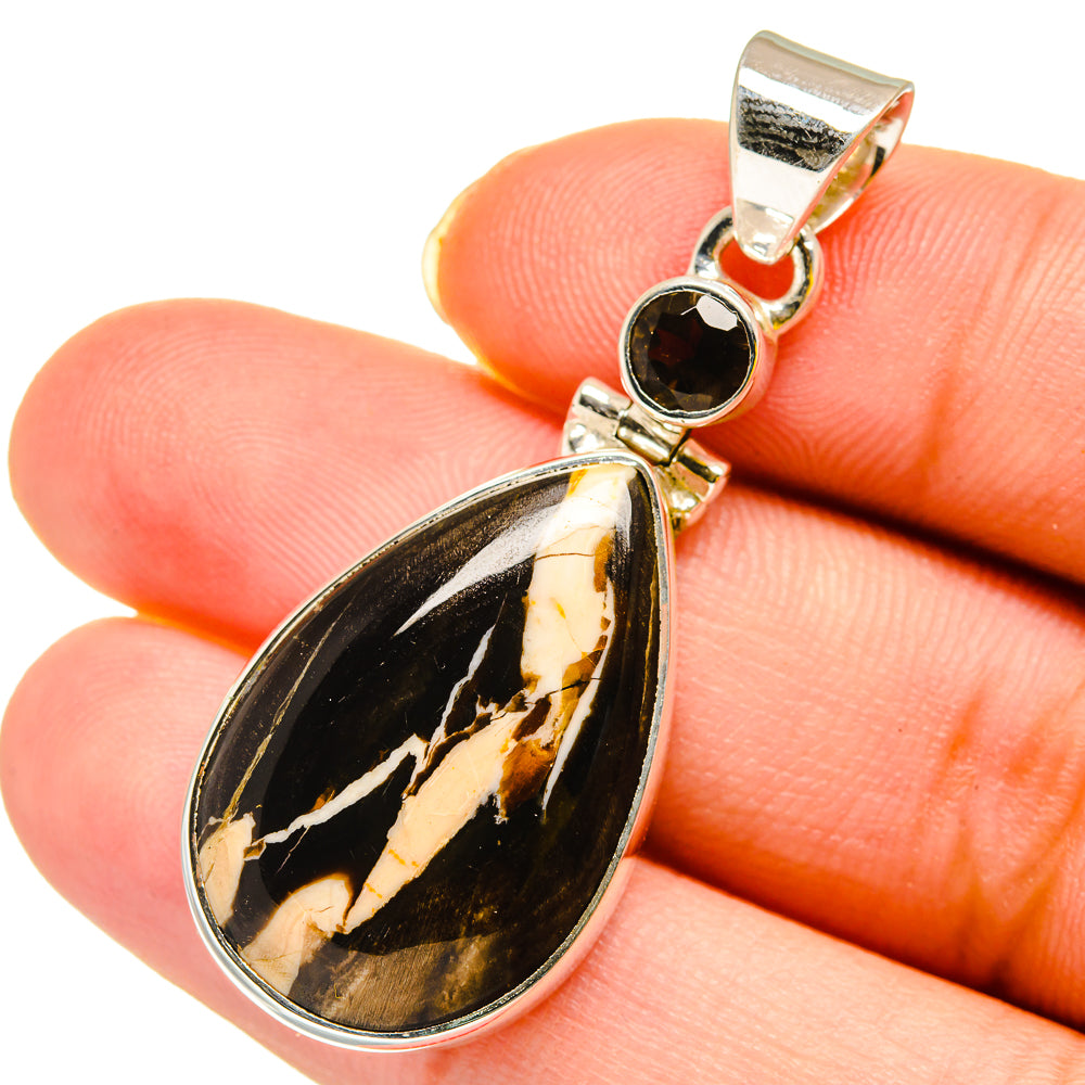 Peanut Wood Jasper Pendants handcrafted by Ana Silver Co - PD11996