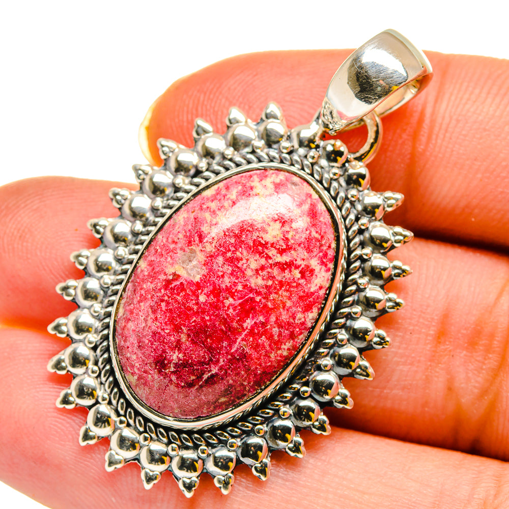 Thulite Pendants handcrafted by Ana Silver Co - PD11998