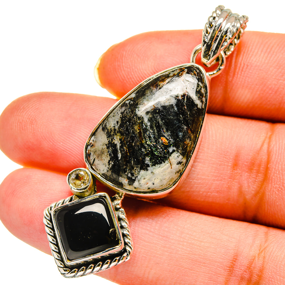 Astrophyllite Pendants handcrafted by Ana Silver Co - PD12004