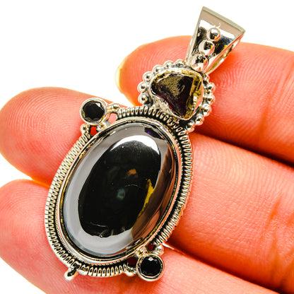 Hematite Pendants handcrafted by Ana Silver Co - PD12006