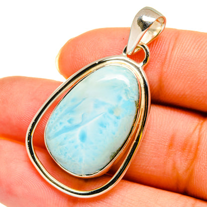 Larimar Pendants handcrafted by Ana Silver Co - PD12016