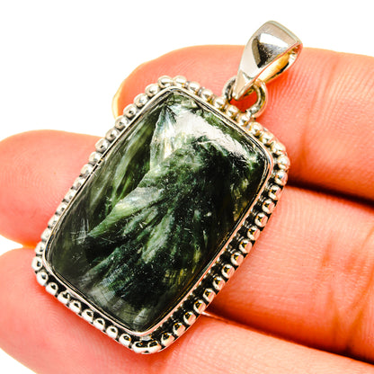Seraphinite Pendants handcrafted by Ana Silver Co - PD12020