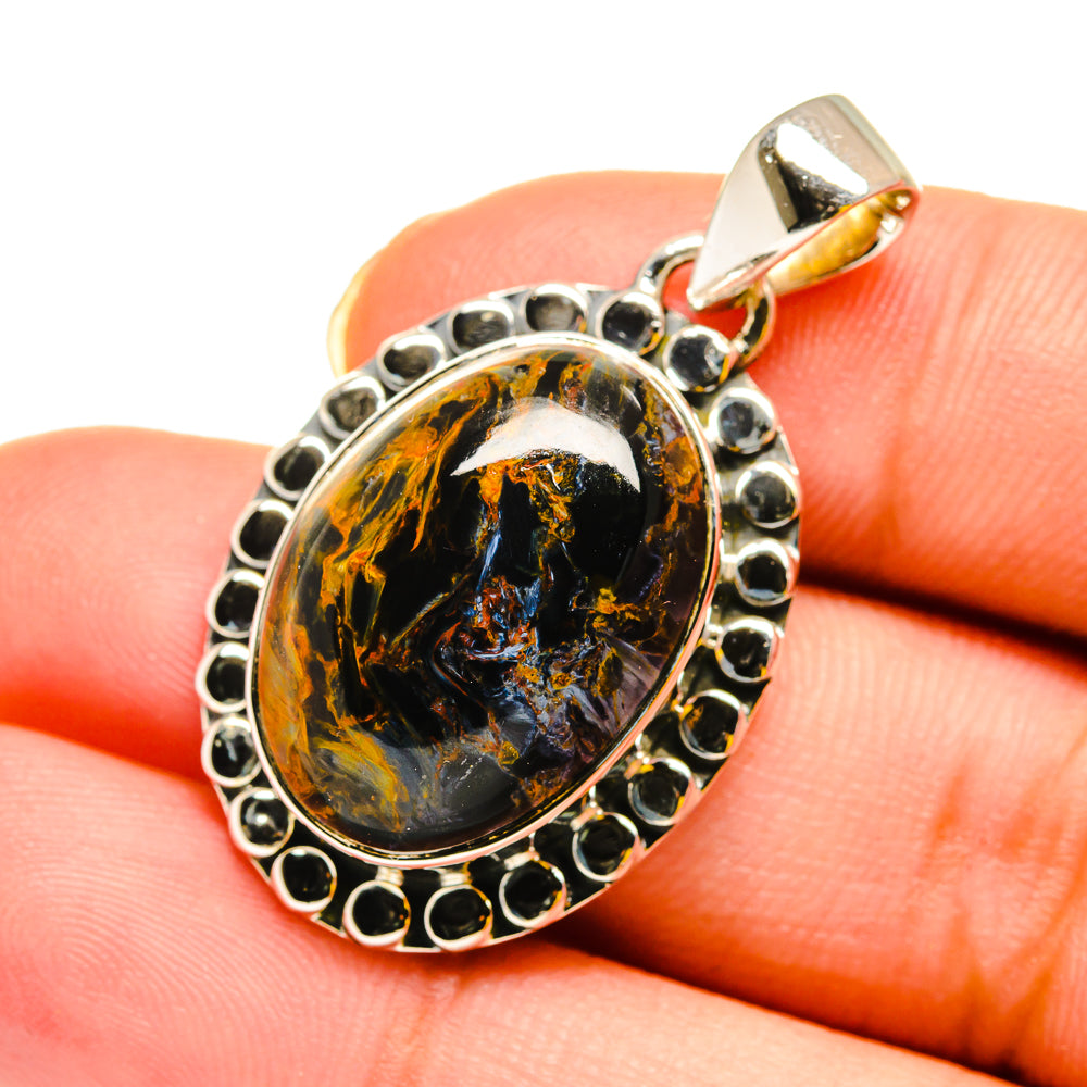 Pietersite Pendants handcrafted by Ana Silver Co - PD12023